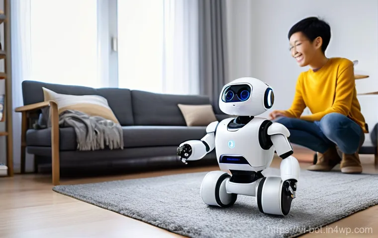 반려로봇 서비스 사용자 후기 모음 - **The Purring Presence: A Robot Cat in a Home Office**
    A high-definition, eye-level shot depicti...